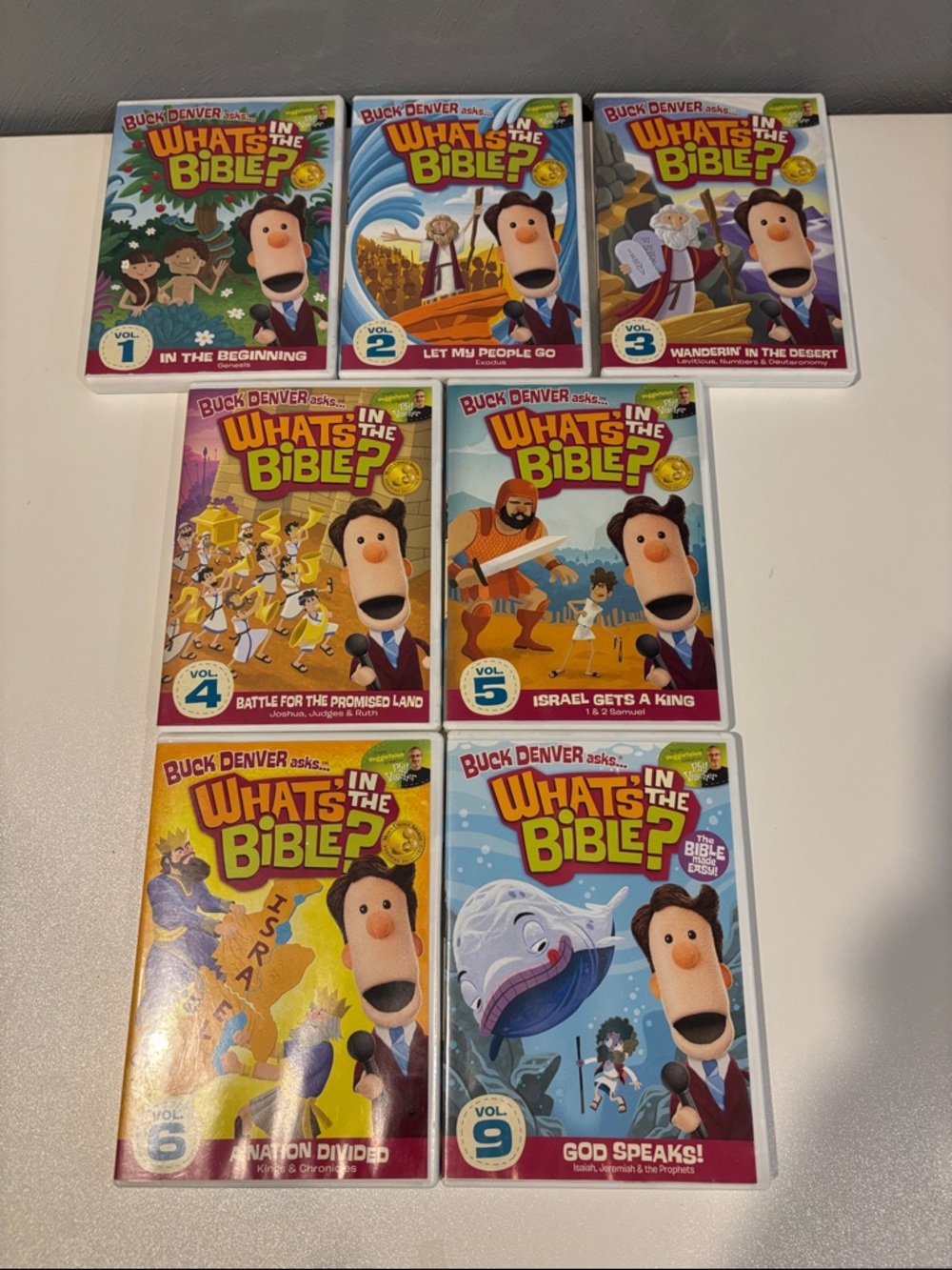 Buck Denver asks… What’s in the Bible DVDs volumes 1-6 & 9